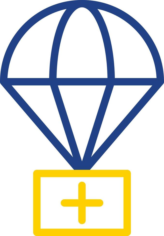 Airdrop-Vektor-Icon-Design vektor