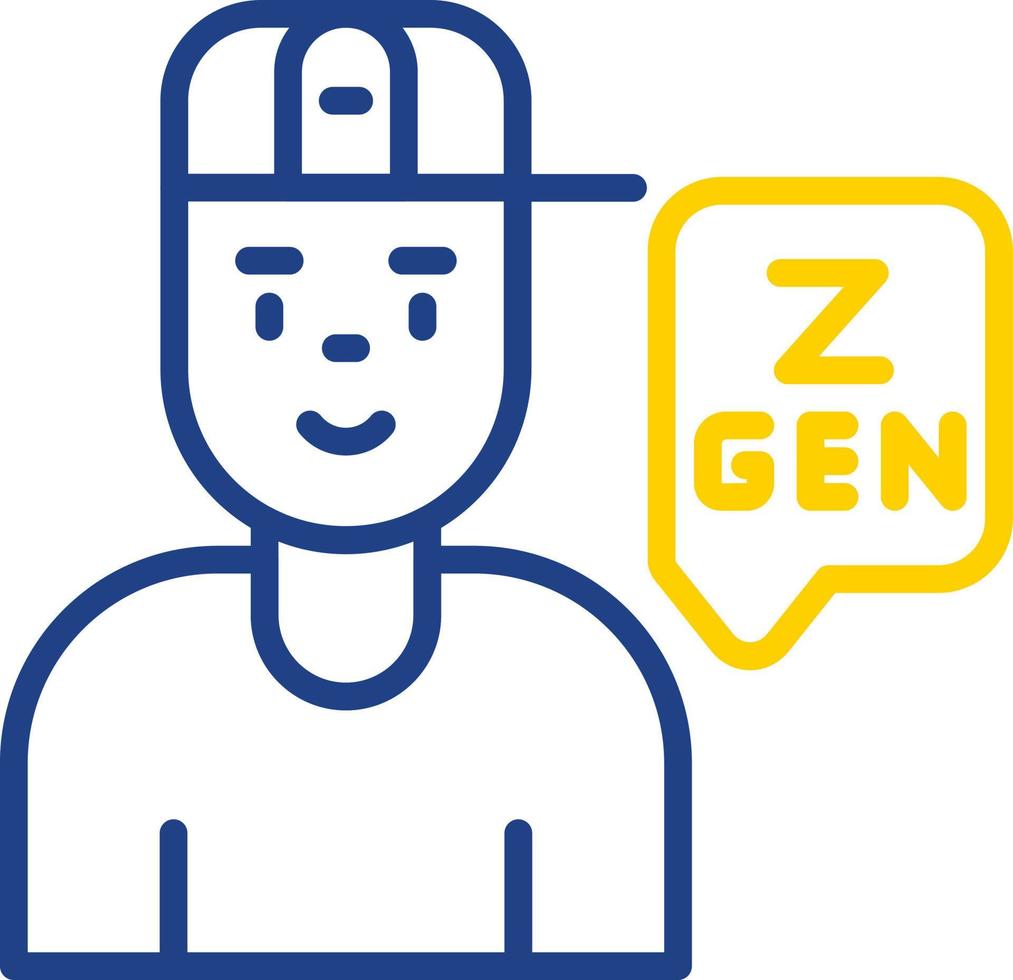 Generation z-Vektor-Icon-Design vektor