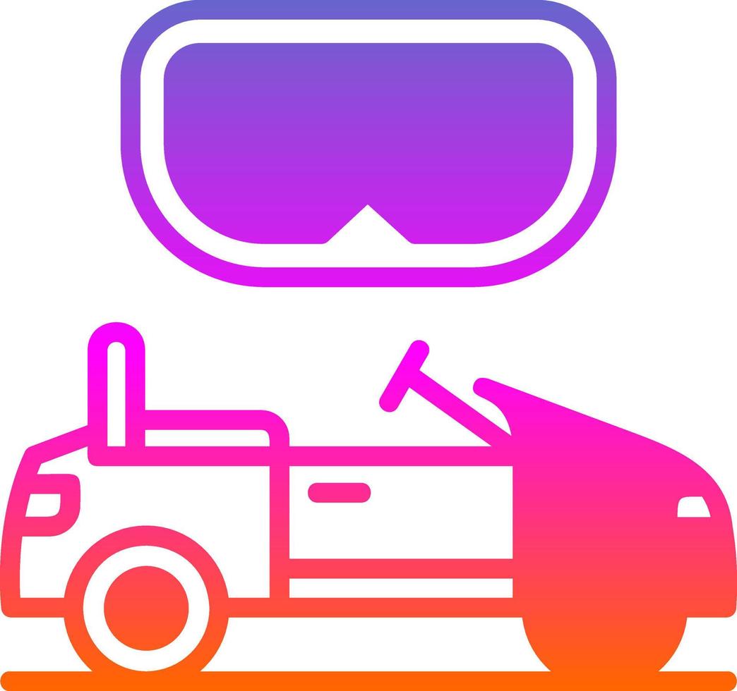 Vr-Fahrt-Vektor-Icon-Design vektor