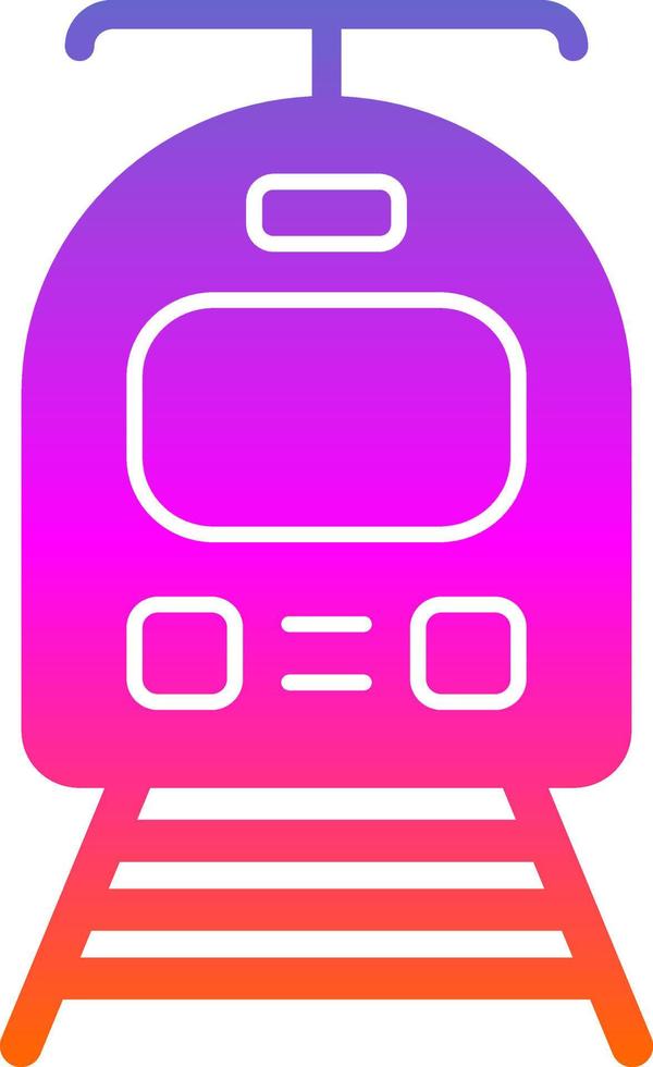 Straßenbahn-Vektor-Icon-Design vektor