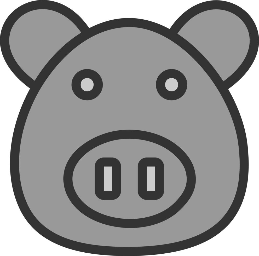 Schwein-Vektor-Icon-Design vektor