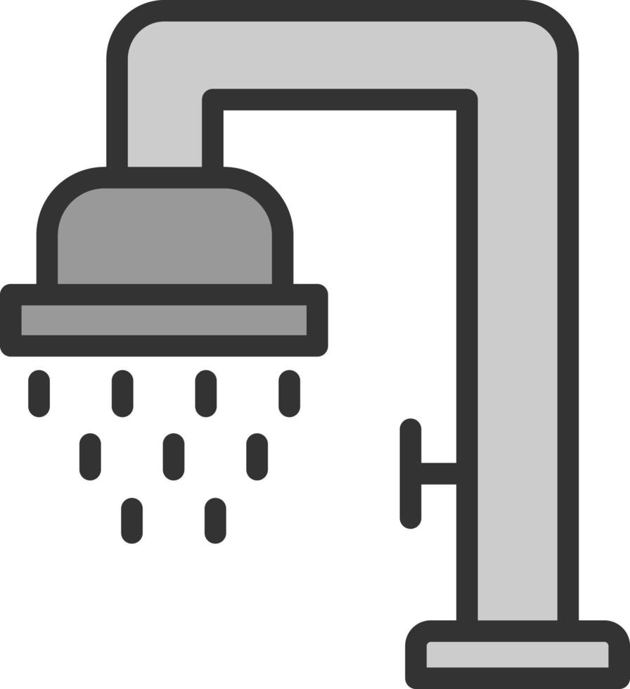 Dusche-Vektor-Icon-Design vektor