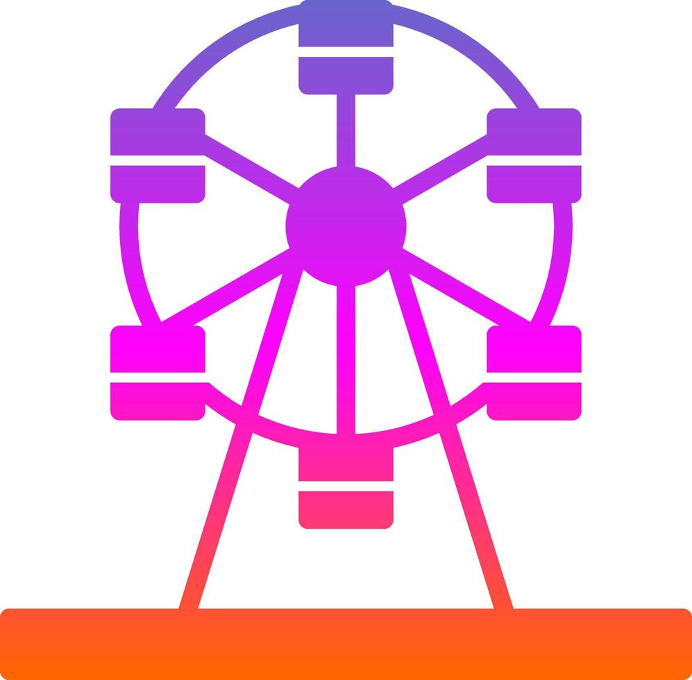 Riesenrad-Vektor-Icon-Design vektor