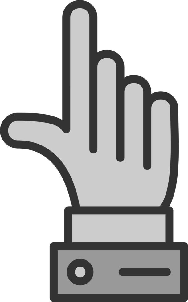 Finger-Vektor-Icon-Design vektor