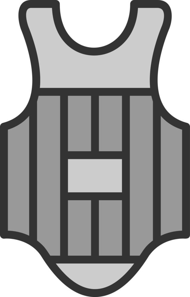 bröst skydd vektor ikon design