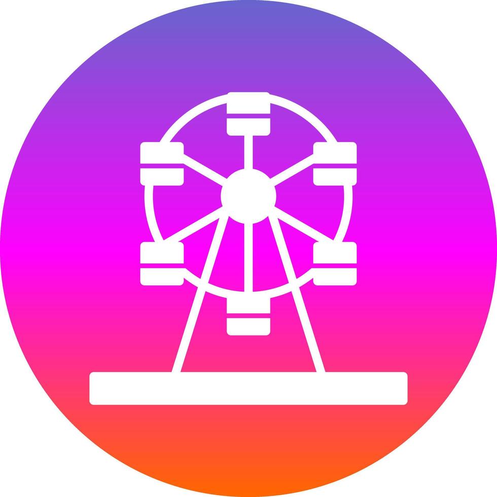 Riesenrad-Vektor-Icon-Design vektor