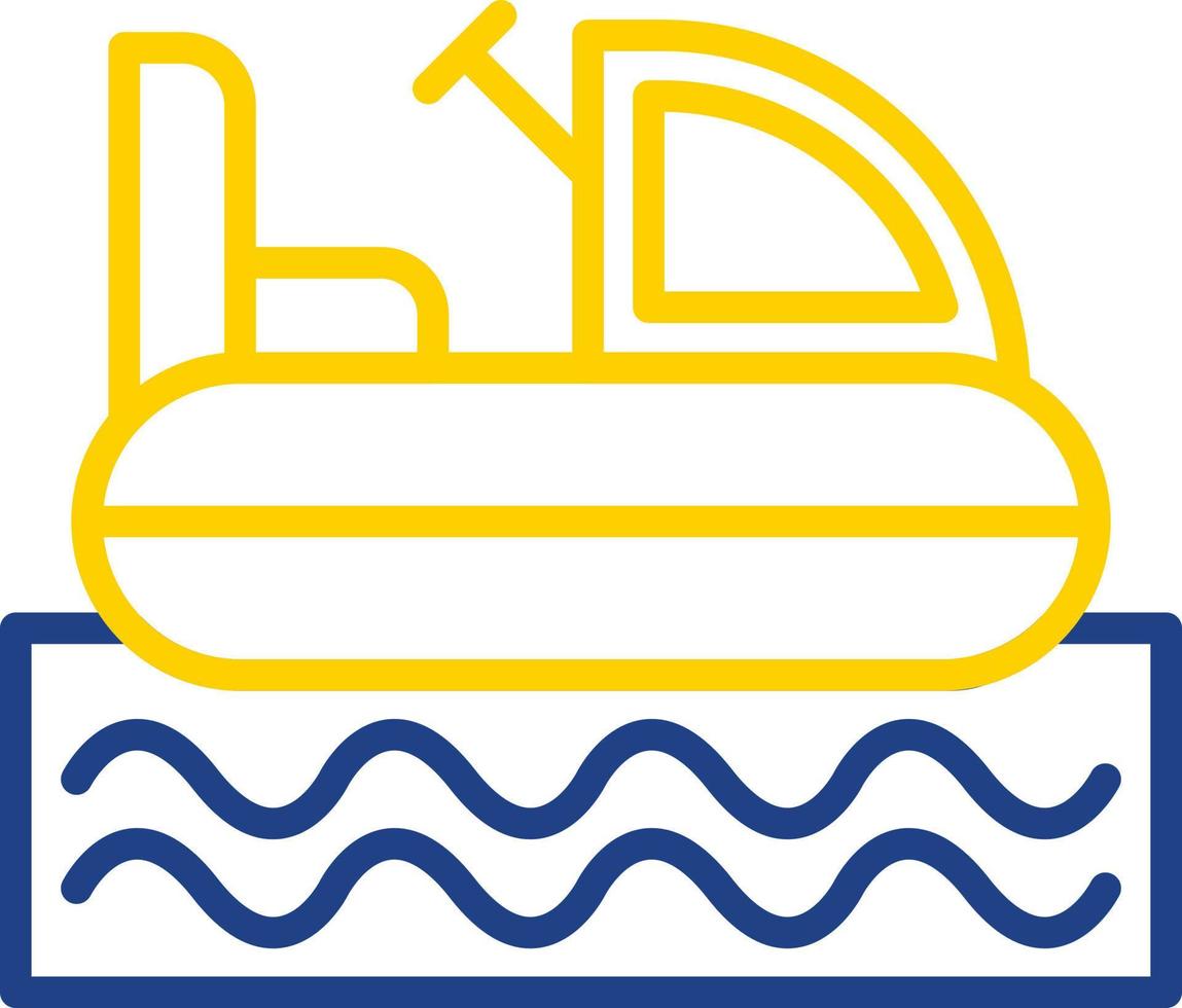 Stoßstangenboot-Vektor-Icon-Design vektor