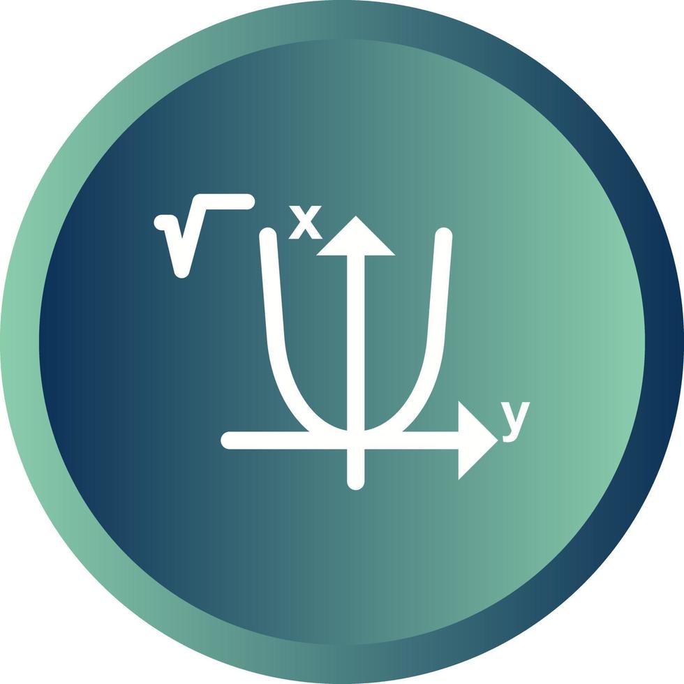 skön algebra glyf vektor ikon