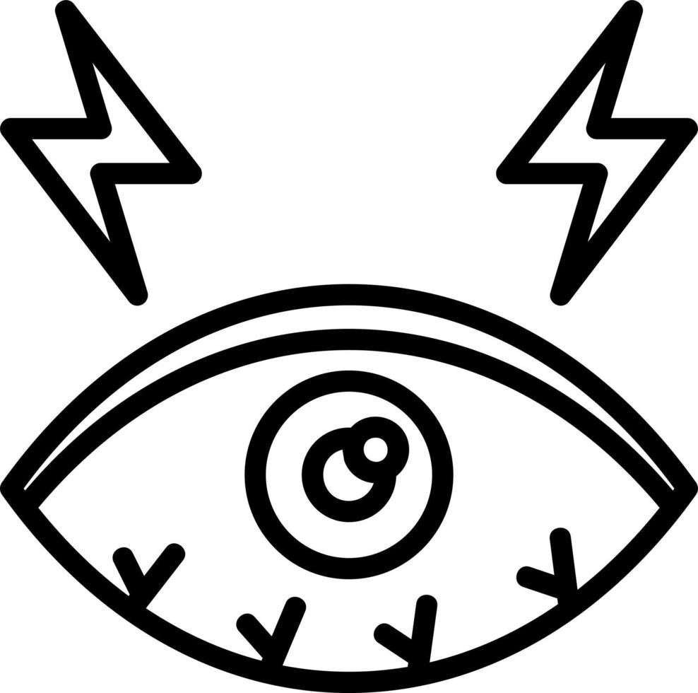 trockene Augen Vektor-Icon-Design vektor