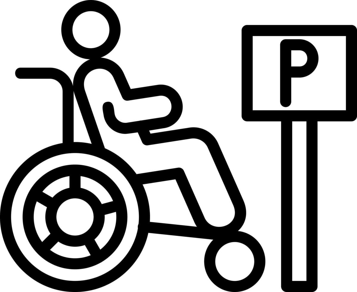 Handicap-Vektor-Icon-Design vektor
