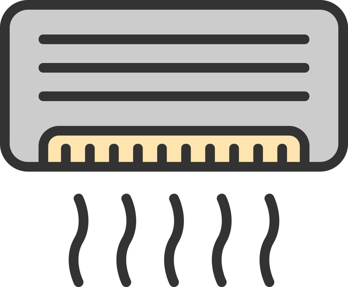 Klimaanlage-Vektor-Icon-Design vektor