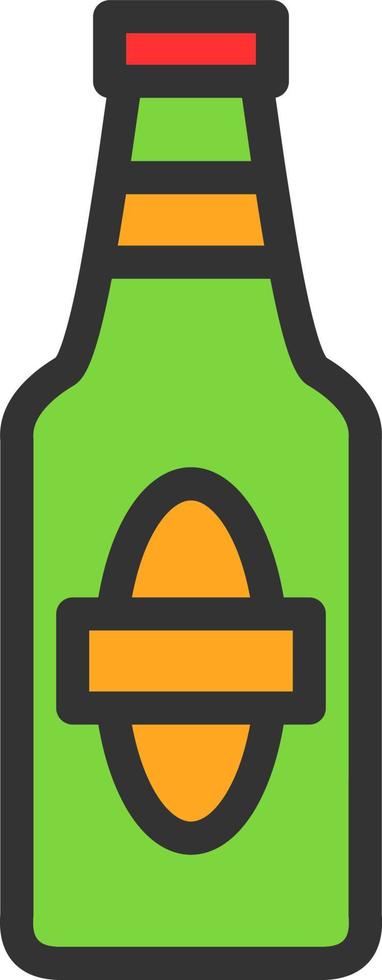 Bierflaschen-Vektor-Icon-Design vektor
