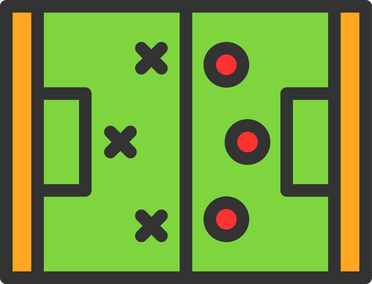 Hockeyfeld-Vektor-Icon-Design vektor