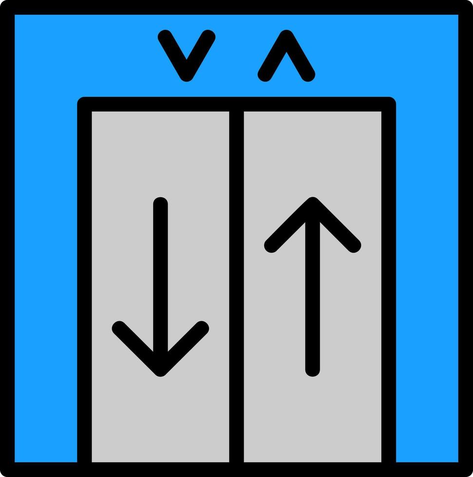 Lift-Vektor-Icon-Design vektor