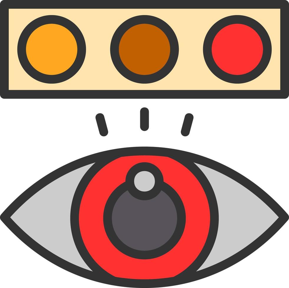 Farbenblindheitstest-Vektor-Icon-Design vektor