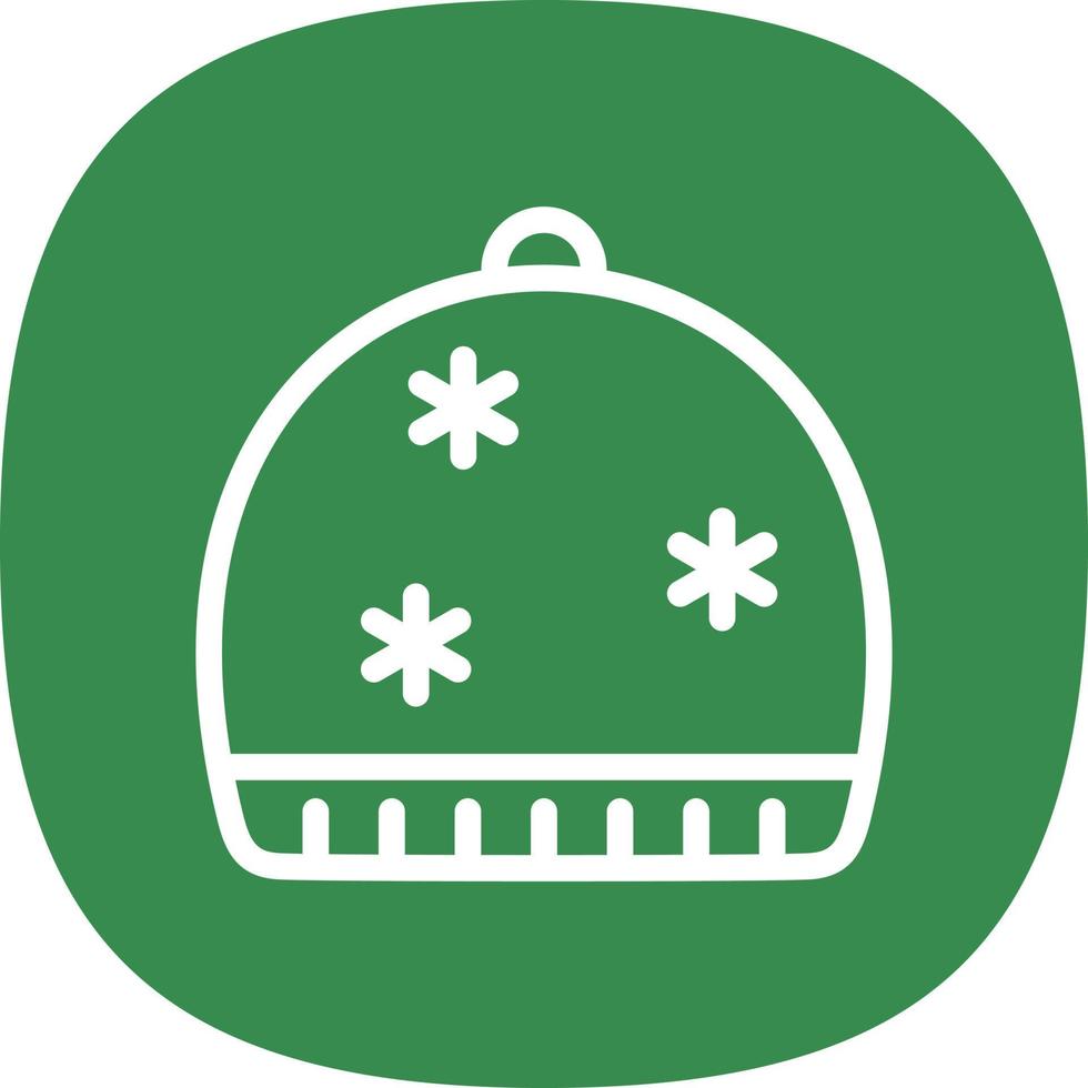 Winterkappen-Vektor-Icon-Design vektor