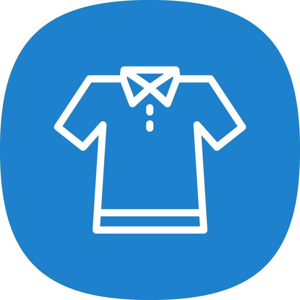 Poloshirt-Vektor-Icon-Design vektor