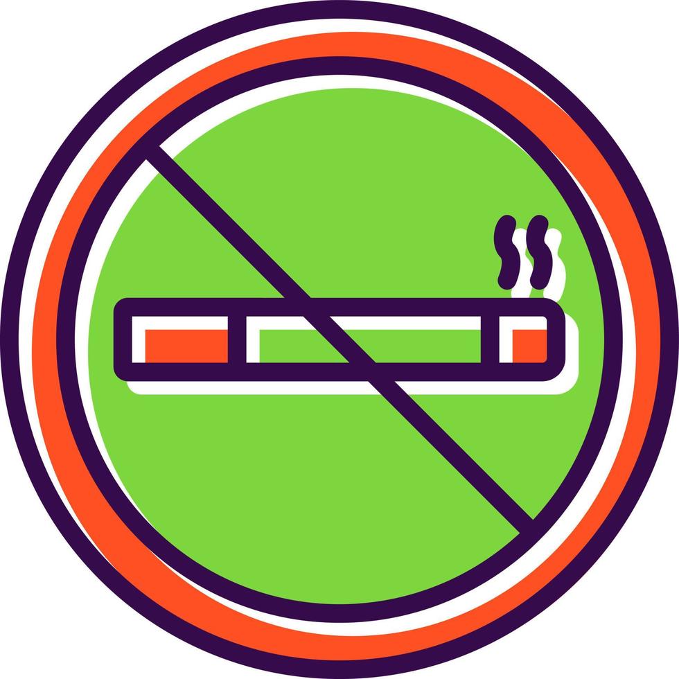Nej rökning vektor ikon design
