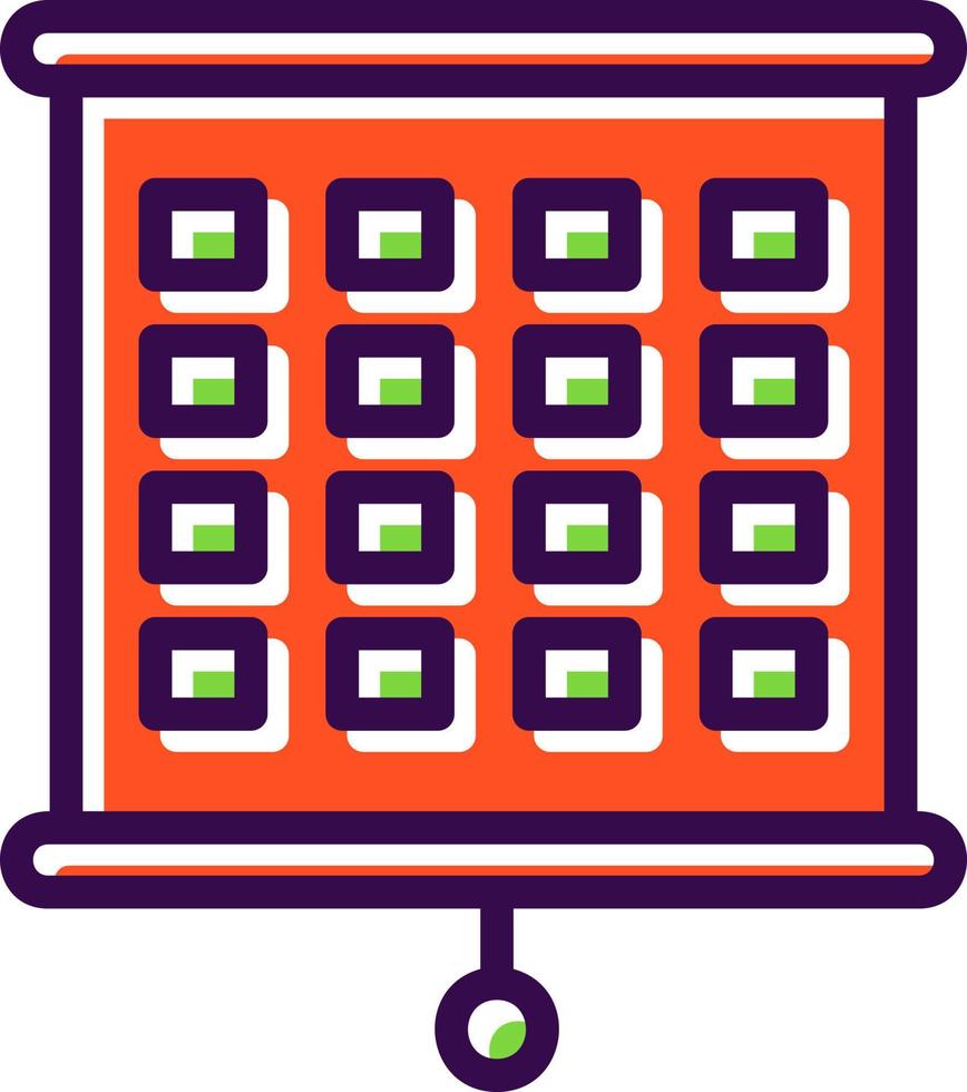 snellen Diagram vektor ikon design