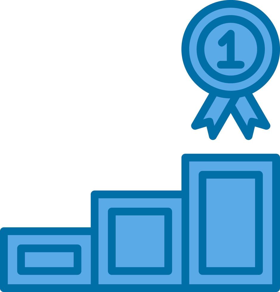 1. Platz Vektor-Icon-Design vektor