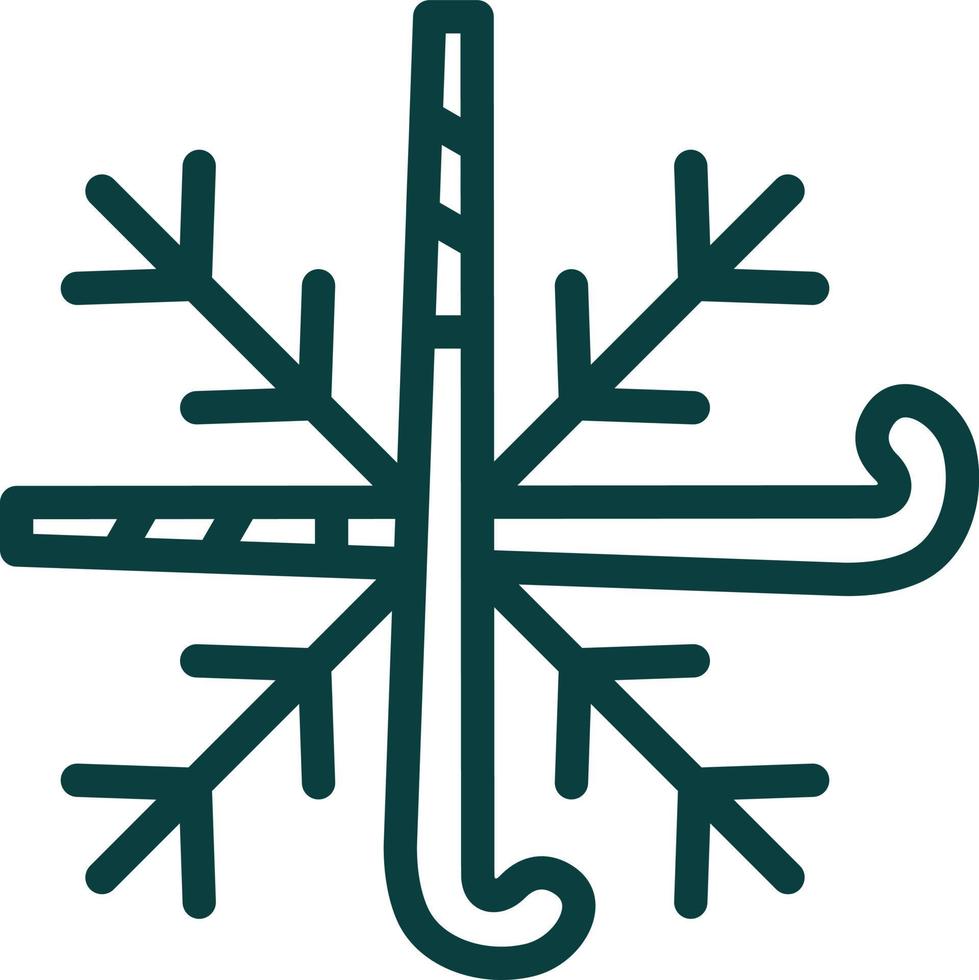 Schneeflocken-Vektor-Icon-Design vektor