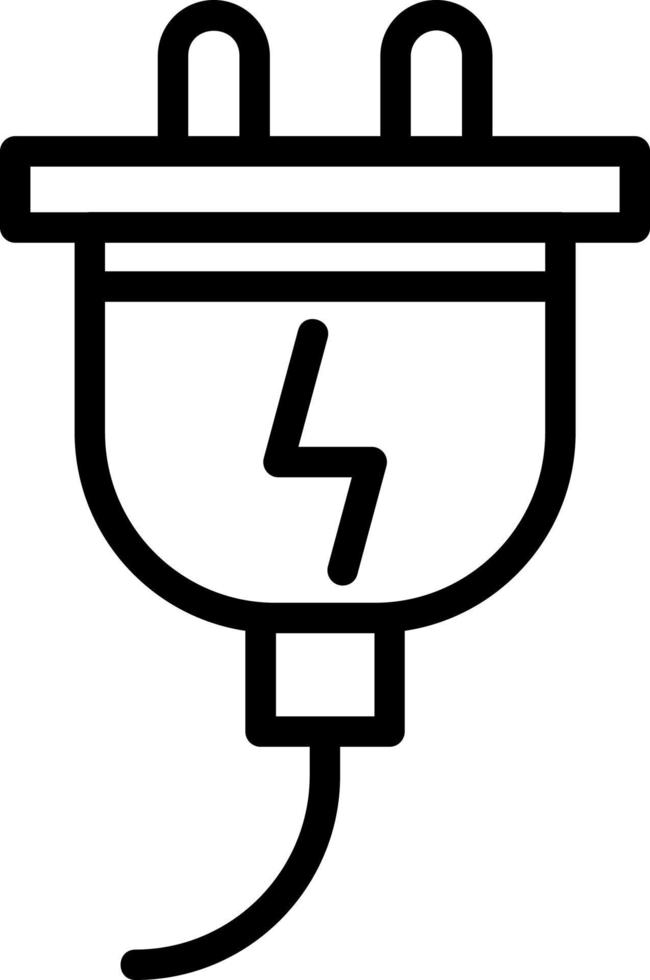 elektrische Stecker-Vektor-Icon-Design vektor