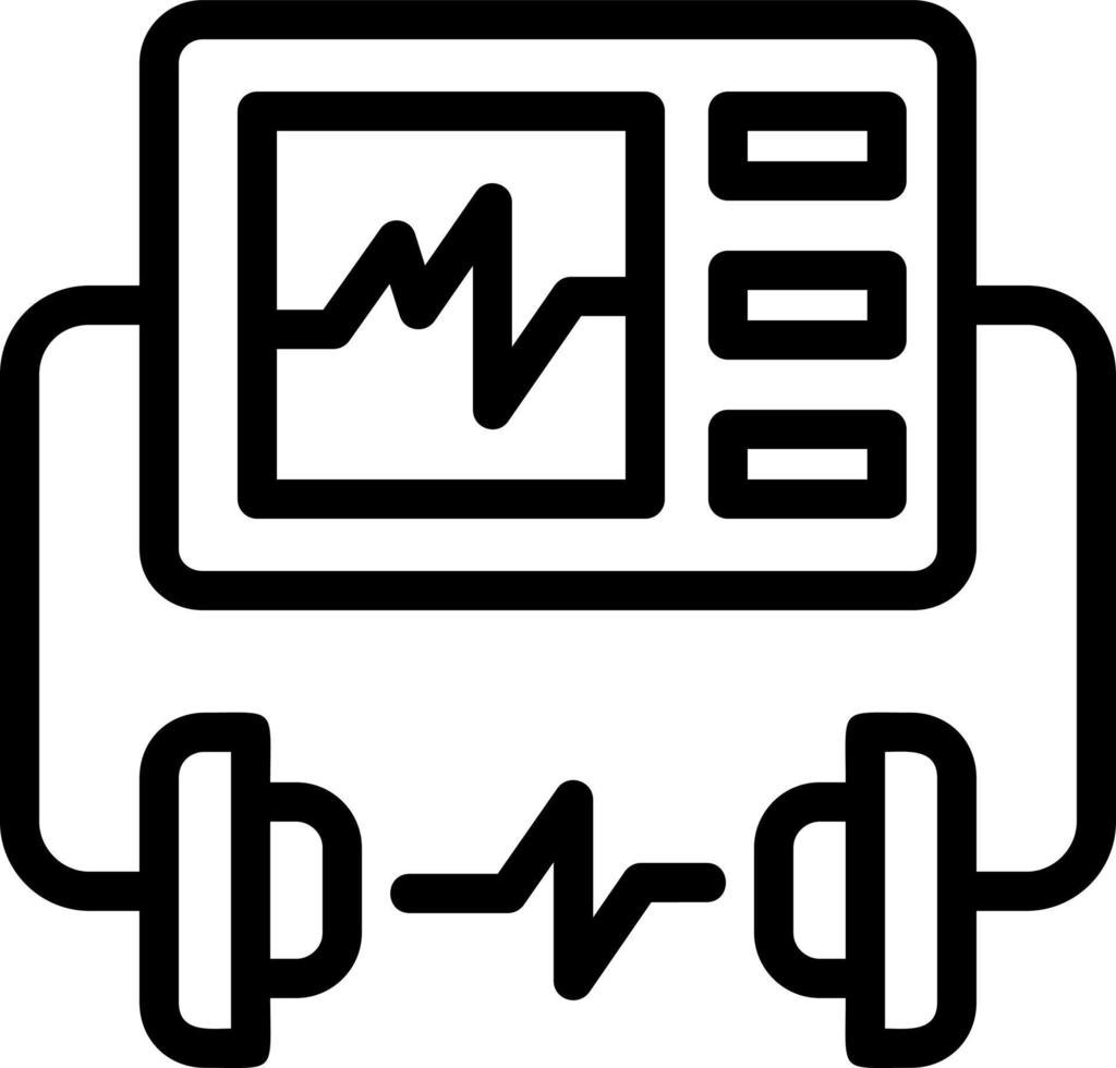 defibrillator vektor ikon design