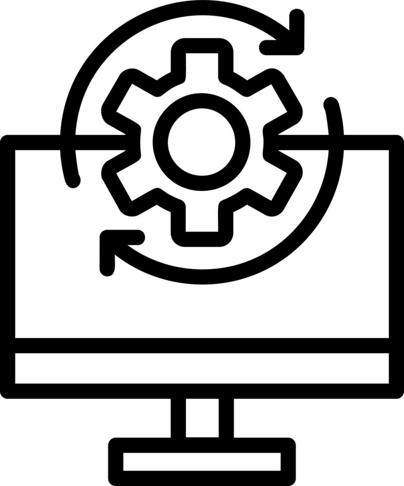 Betriebssystem-Vektor-Icon-Design vektor