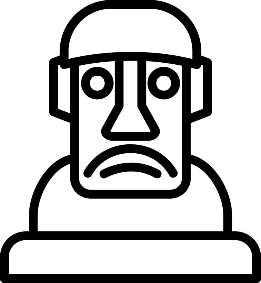 moai vektor ikon design