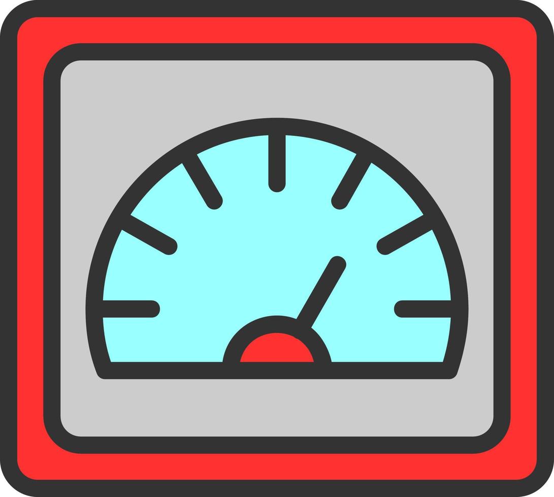 Geschwindigkeit o-Meter-Vektor-Icon-Design vektor