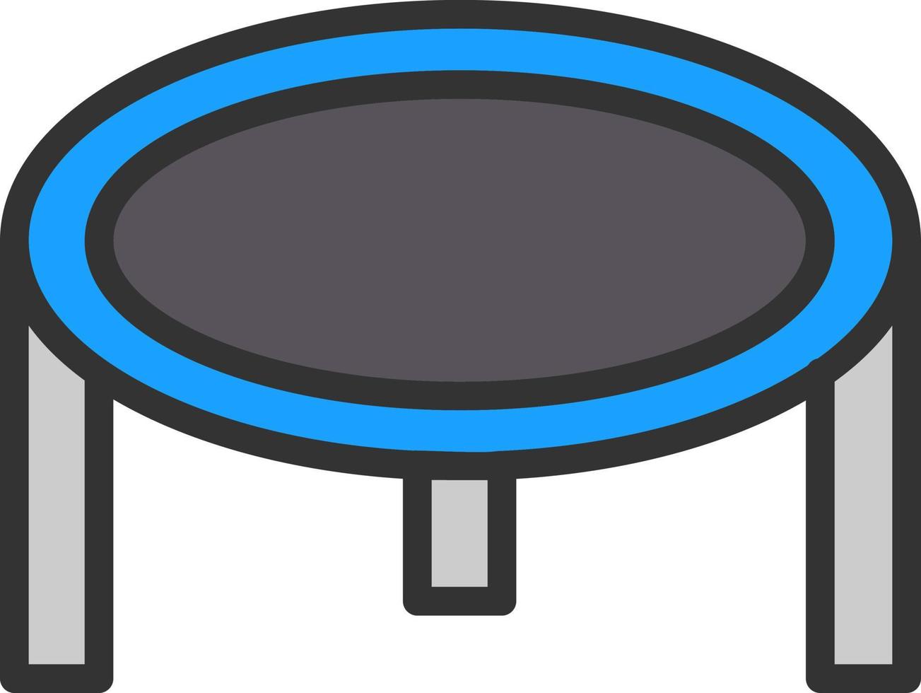 trampolin vektor ikon design