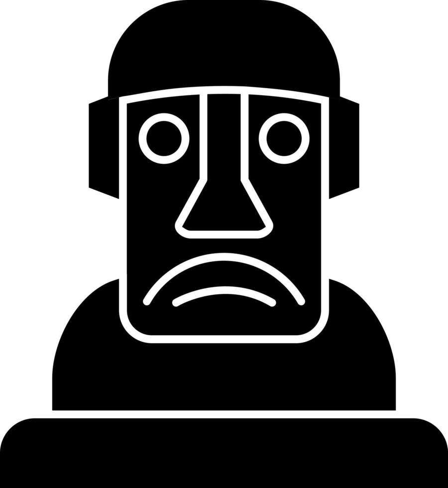 Moai-Vektor-Icon-Design vektor