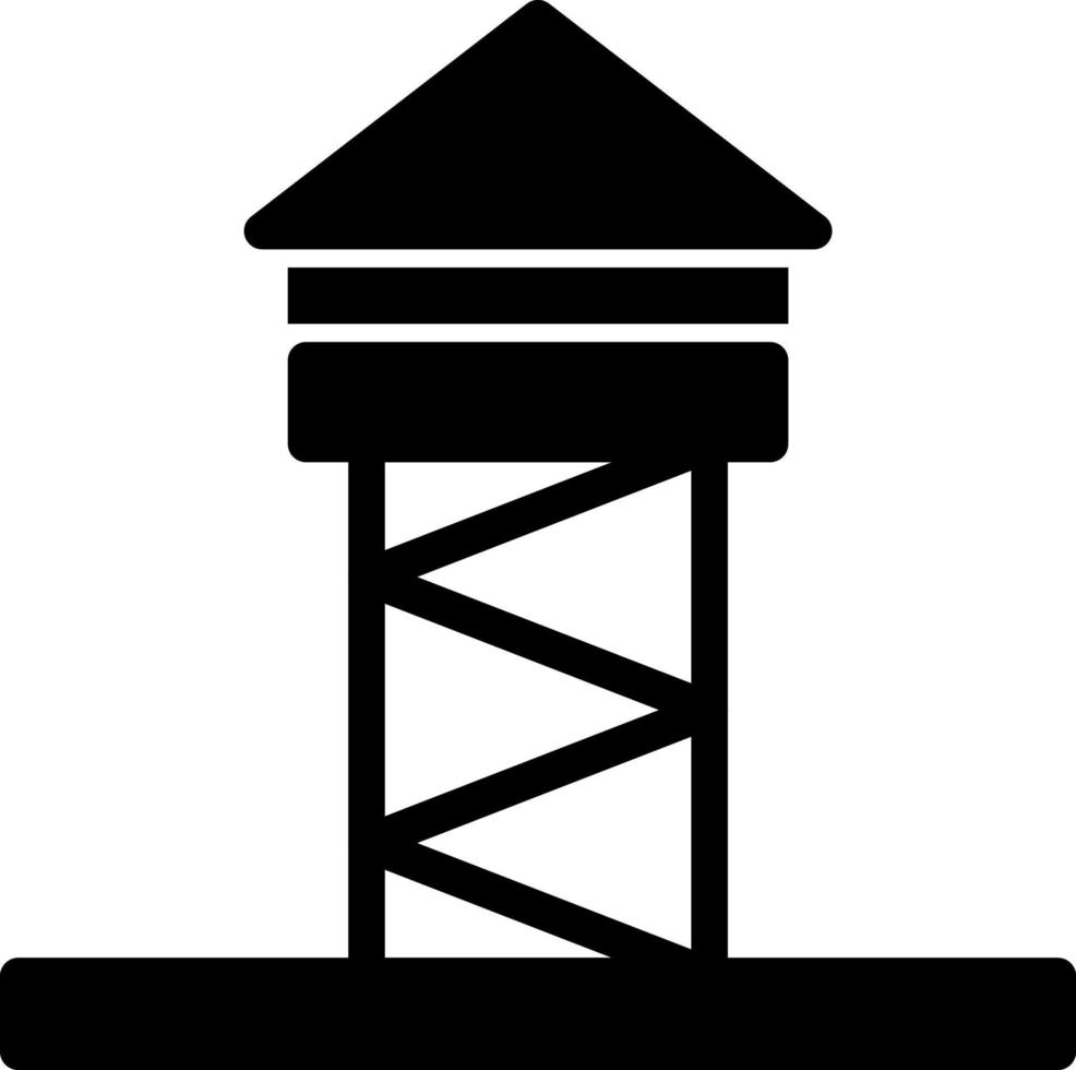 Turm-Vektor-Icon-Design vektor