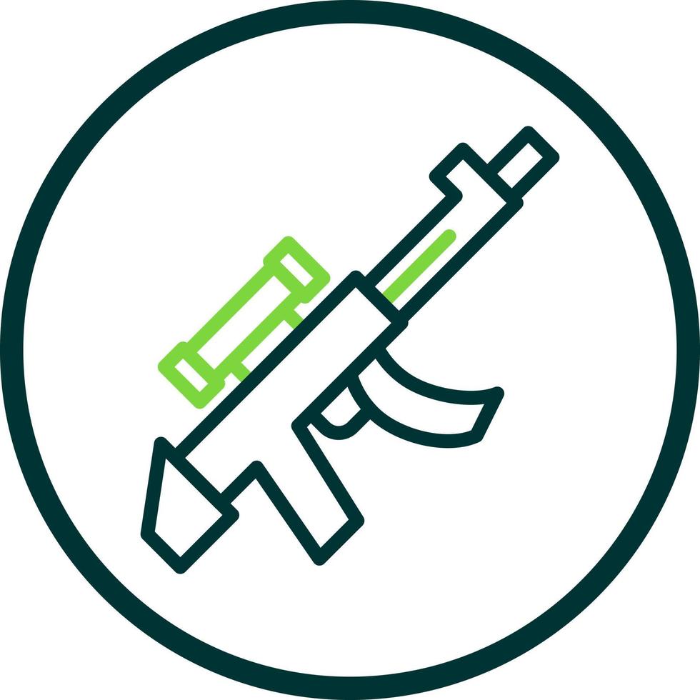 Gewehr-Vektor-Icon-Design vektor