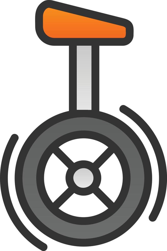 Einrad-Vektor-Icon-Design vektor