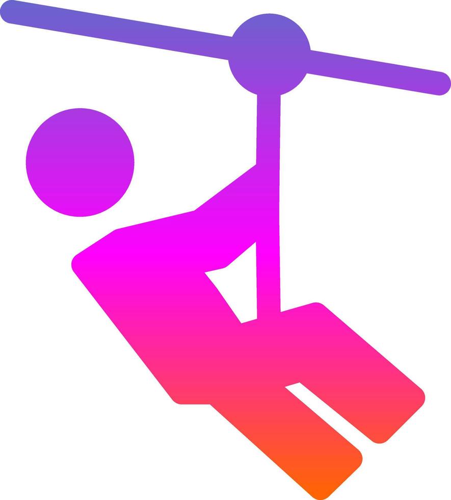 Zipline-Vektor-Icon-Design vektor