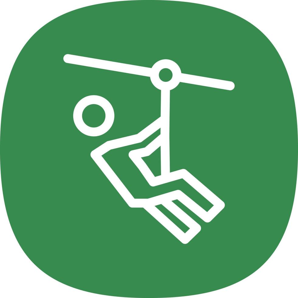 Zipline-Vektor-Icon-Design vektor