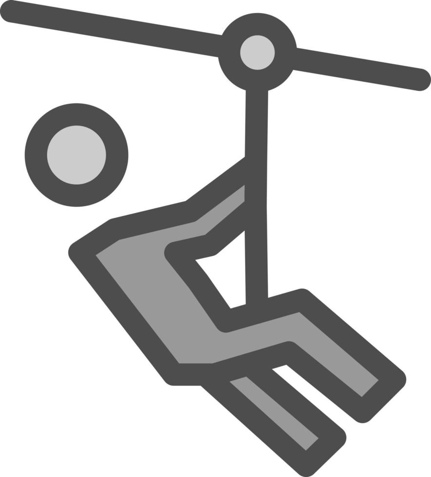 Zipline-Vektor-Icon-Design vektor