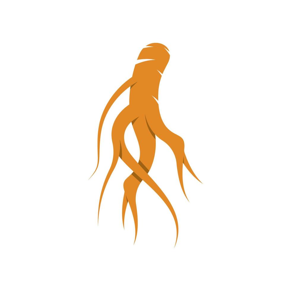 Ginseng-Logo-Design-Vorlage und Symbol-Symbol vektor