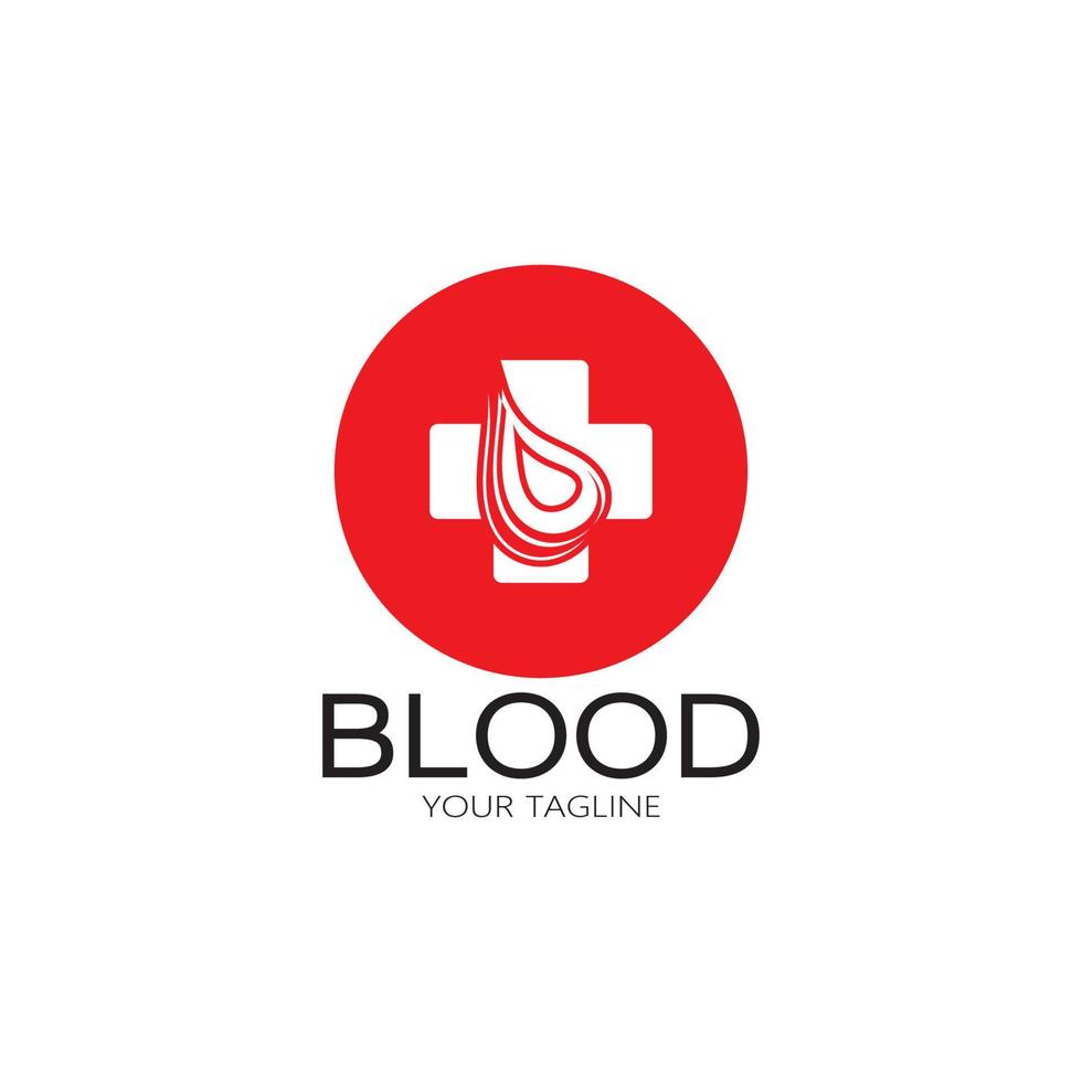 zirkulierendes Blut, Blutspende, Blutspende Logo Symbol Illustration Vorlage Design Vektor für medizinische Zwecke Kräutermedizin Klinik Krankenhaus und Bluttransfusion