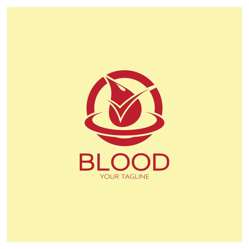 zirkulierendes Blut, Blutspende, Blutspende Logo Symbol Illustration Vorlage Design Vektor für medizinische Zwecke Kräutermedizin Klinik Krankenhaus und Bluttransfusion