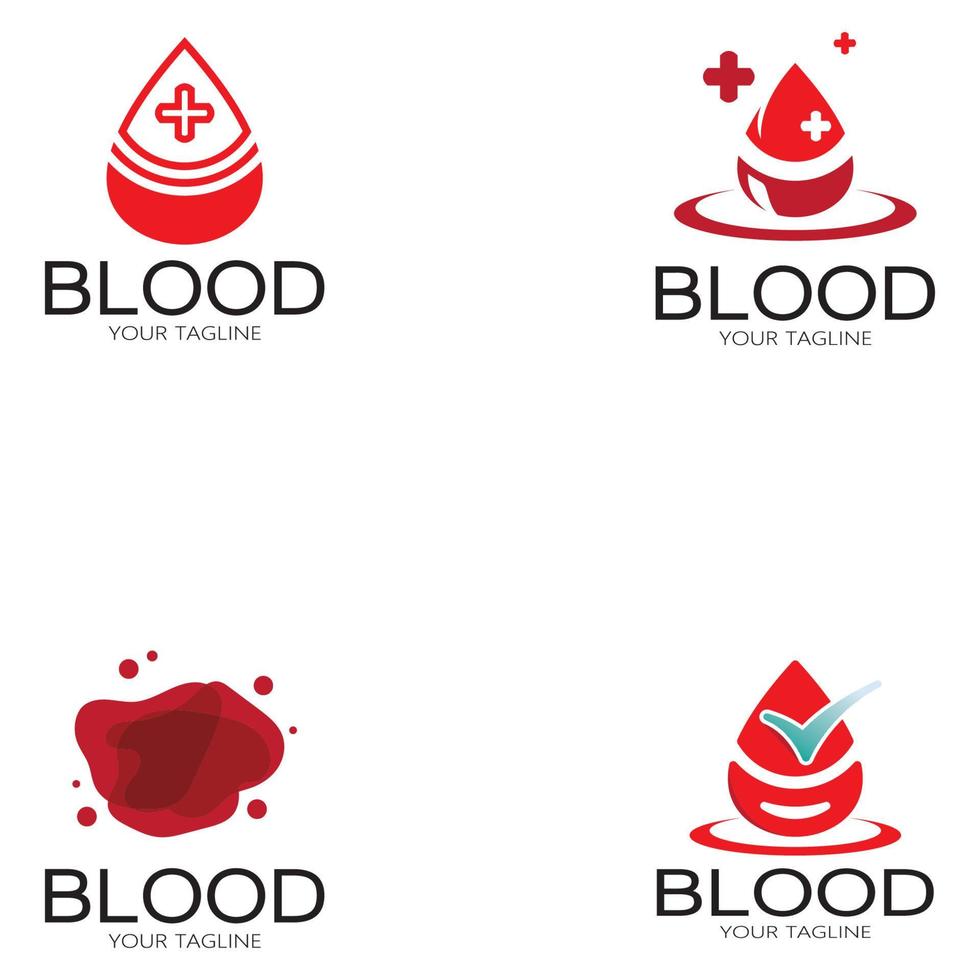 zirkulierendes Blut, Blutspende, Blutspende Logo Symbol Illustration Vorlage Design Vektor für medizinische Zwecke Kräutermedizin Klinik Krankenhaus und Bluttransfusion