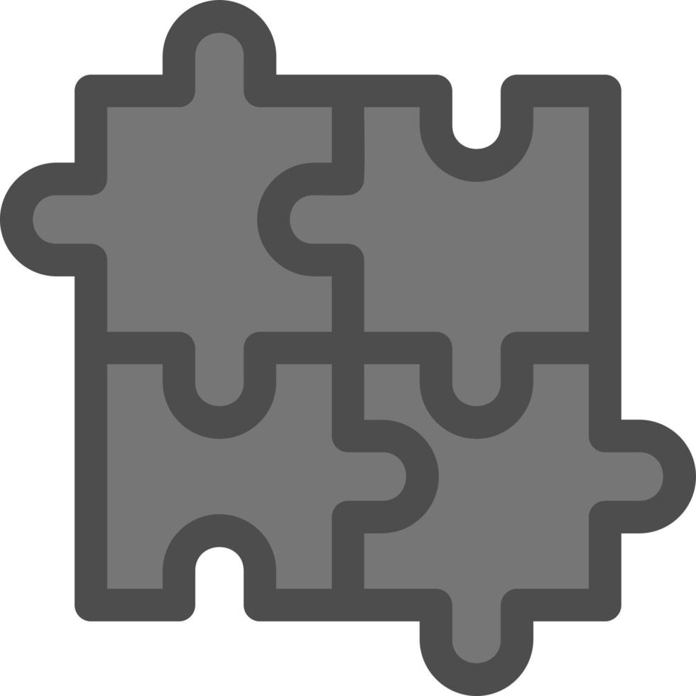 Puzzle-Vektor-Icon-Design vektor