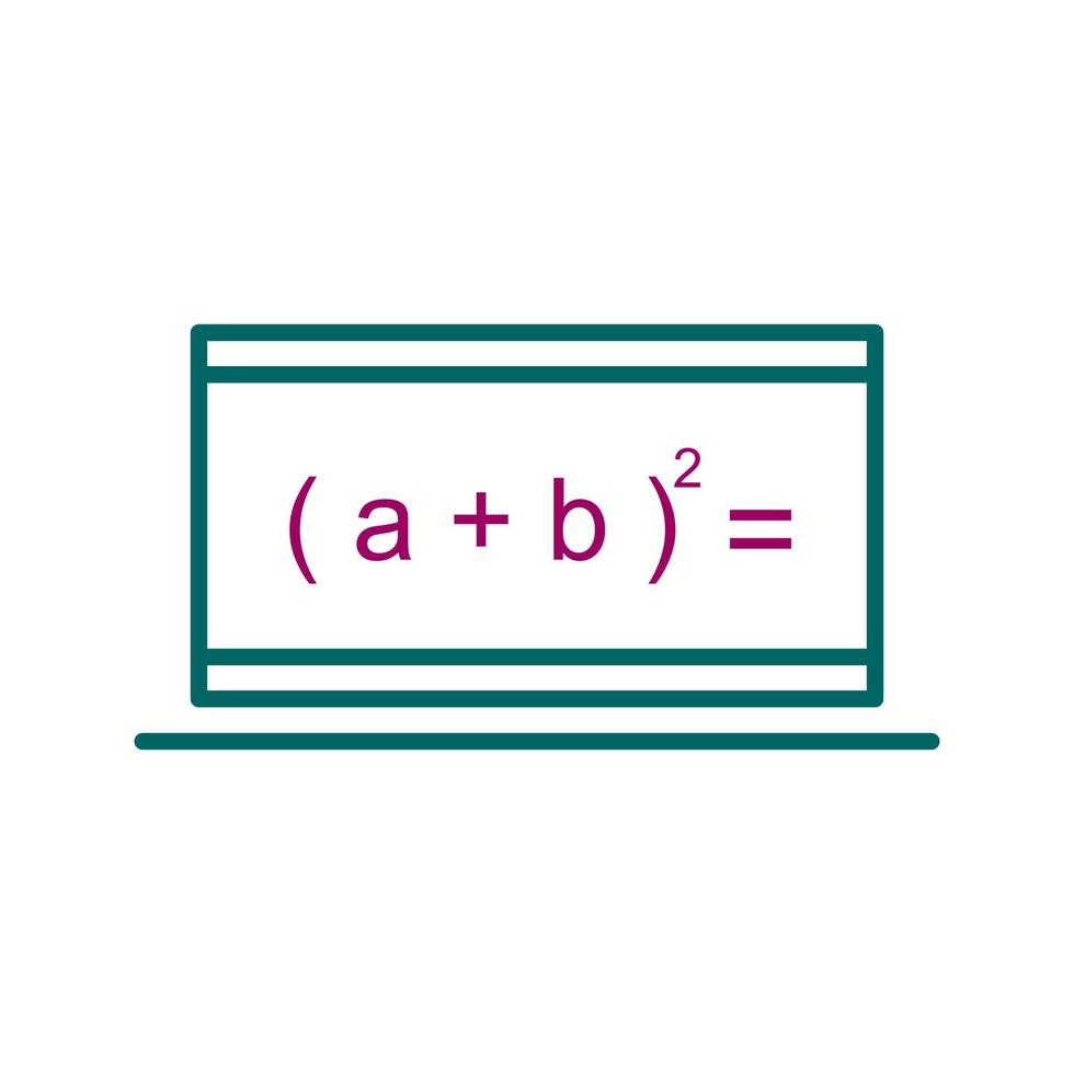 schöne Online-Formellinie Vektorsymbol vektor