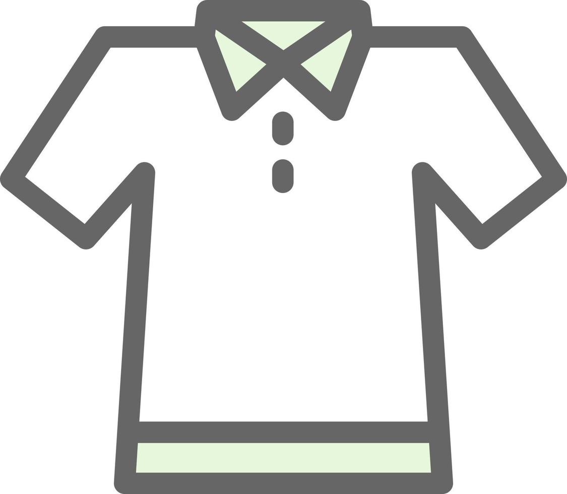 Poloshirt-Vektor-Icon-Design vektor