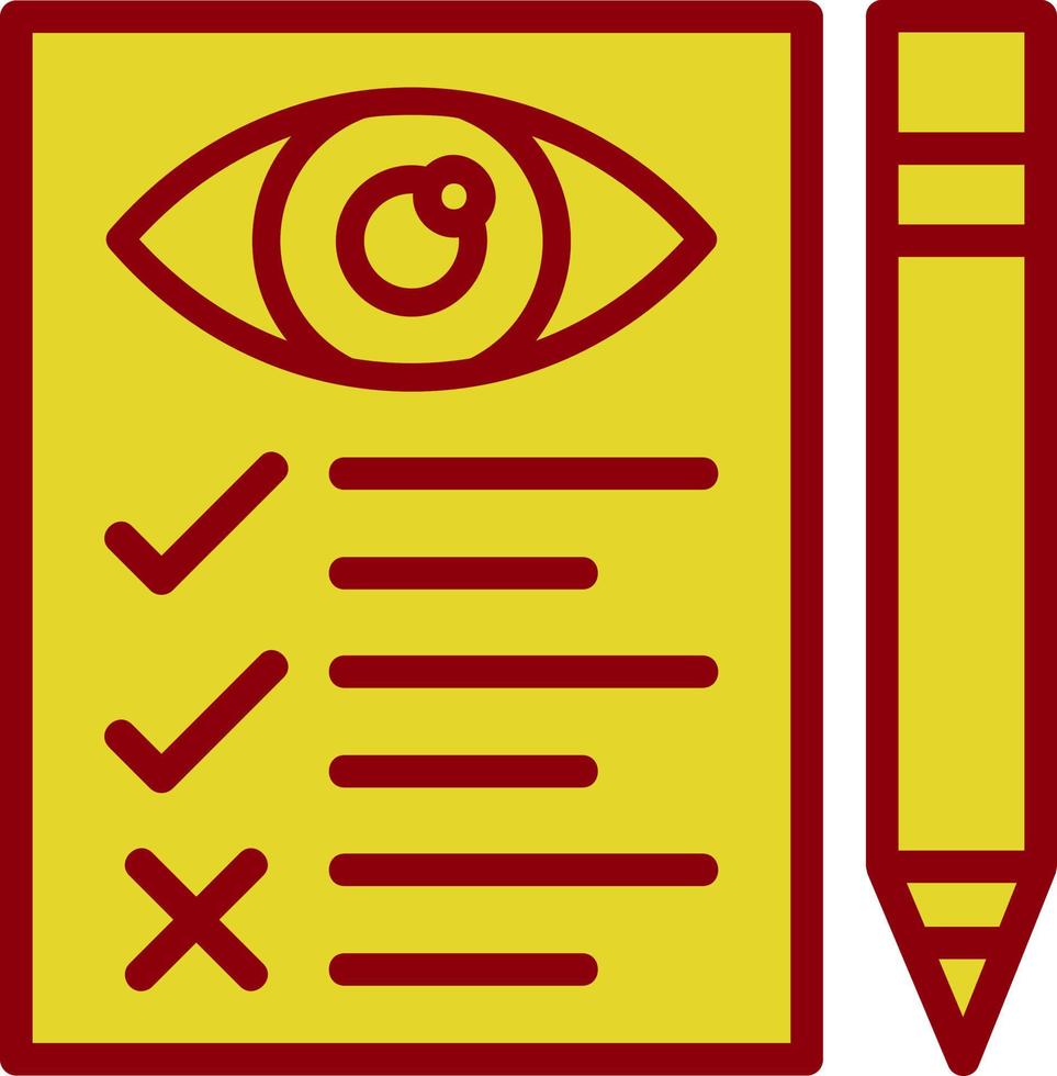 Sehtest-Vektor-Icon-Design vektor