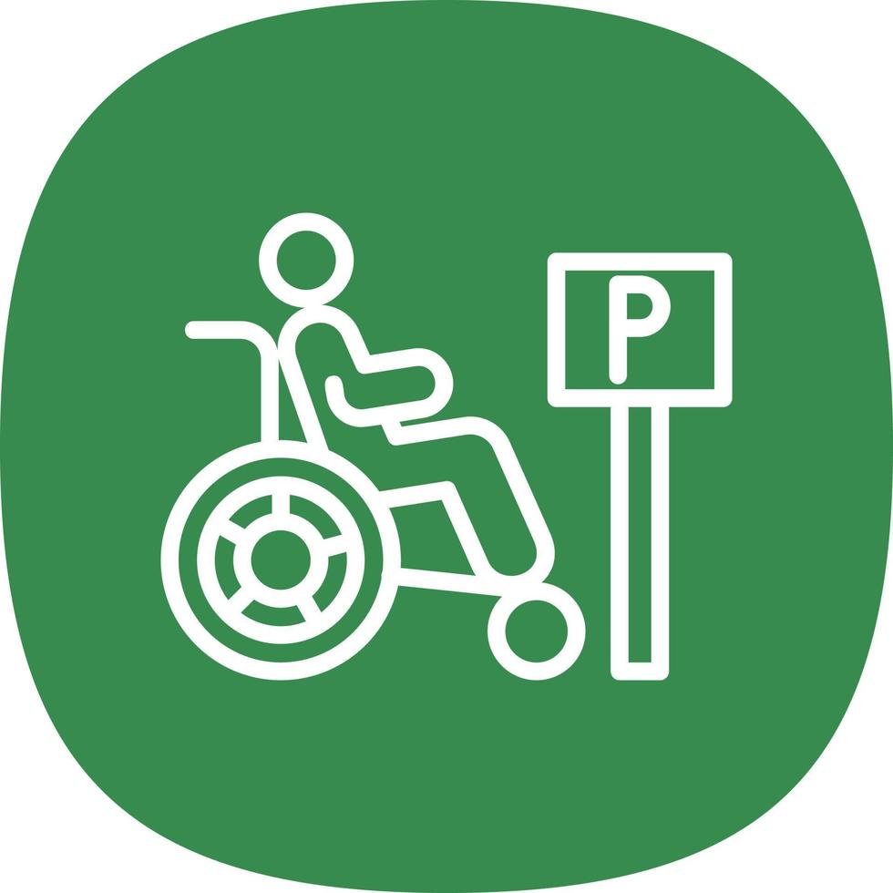 Handicap-Vektor-Icon-Design vektor