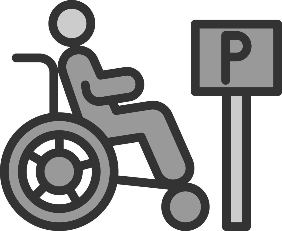 Handicap-Vektor-Icon-Design vektor