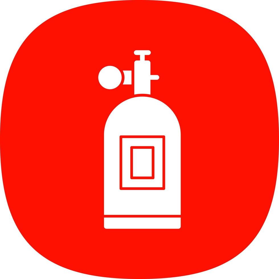 Sauerstofftank-Vektor-Icon-Design vektor