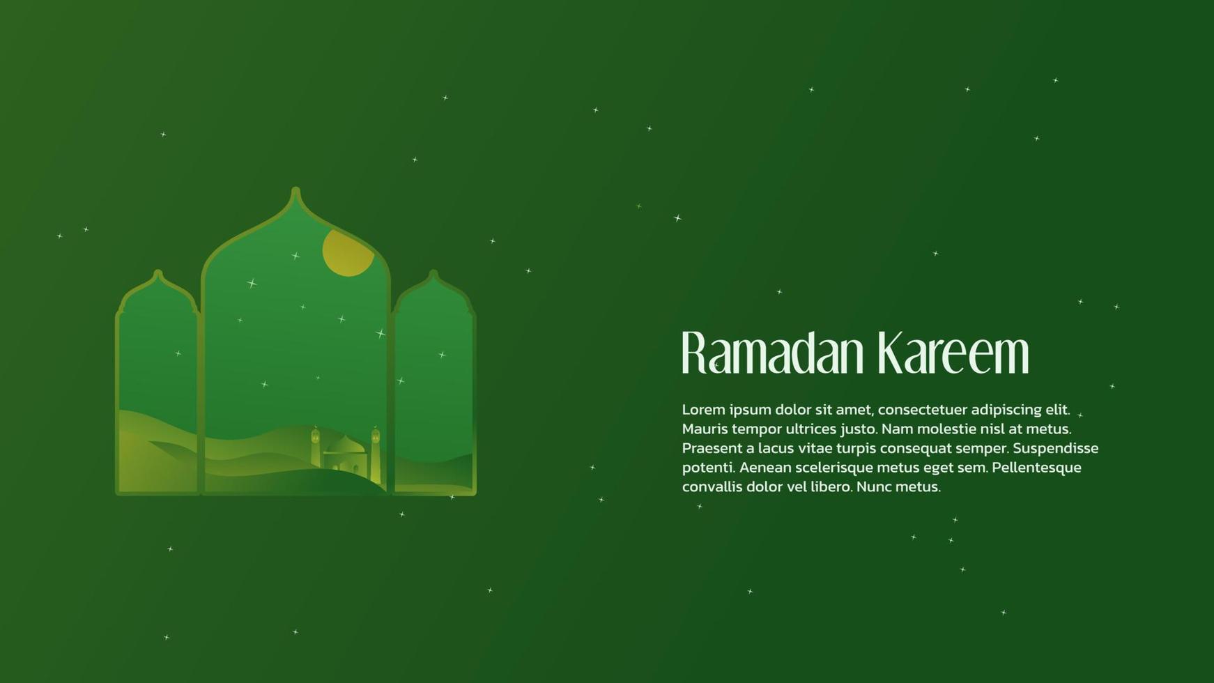 islamisches hintergrunddesign. Ramadan-Thema-Hintergrund. Vielleicht geeignet für Grußkarten, Poster, Landing Pages oder andere Bedürfnisse mit islamischem Thema. vektor